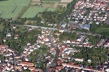 Büchenauer Straße Railway Bridge in the district Untergrombach in Bruchsal in the state Baden-Wuerttemberg, Germany