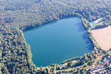Quarry lake Untergrombach in the district Untergrombach in Bruchsal in the state Baden-Wuerttemberg, Germany