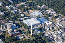 Campus building of the university KIT - Campus Nord (former Nuclear research centre Karlsruhe) in the district Leopoldshafen in Eggenstein-Leopoldshafen in the state Baden-Wurttemberg, Germany out of the air