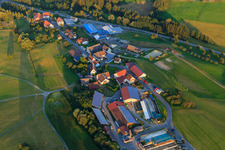 Farmstead of a farm Mathäus Muffler Agriculture and Fecht Hydraulics & Machinery Service GmbH in Mühlingen in the state Baden-Wuerttemberg, Germany