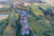 Homestead of a farm Mathaeus Muffler Landwirtschaft in Muehlingen in the state Baden-Wurttemberg, Germany