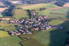 Aerial view of District Otterswang in Pfullendorf in the state Baden-Wuerttemberg, Germany