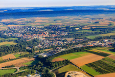 Aerial view of City view from the south in Riedlingen in the state Baden-Wuerttemberg, Germany