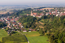 Village above the Danube in the district Hundersingen in Herbertingen in the state Baden-Wuerttemberg, Germany