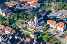Church building St. Nikolaus Kirche in Scheer in the state Baden-Wurttemberg, Germany