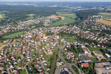Village on the river bank areas of the river Danube in Sigmaringendorf in the state Baden-Wurttemberg, Germany
