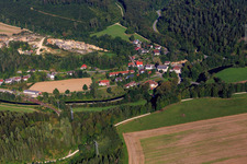 Quarry Beuron-Thiergarten across the Danube in the district Neidingen in Beuron in the state Baden-Wuerttemberg, Germany