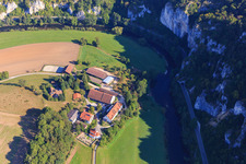 Käppeler estate in a bend of the Danube in the district Neidingen in Beuron in the state Baden-Wuerttemberg, Germany
