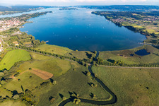Radolzell Aach estuary in Moos in the state Baden-Wuerttemberg, Germany
