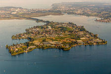 Lake Island Reichenau in the lake of constance in Reichenau in the state Baden-Wurttemberg
