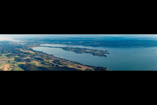 Panorama in Reichenau in the state Baden-Wuerttemberg, Germany