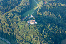 Aerial view of Salem Castle School Lower School (Castle Hohenfels) in the district Kalkofen in Hohenfels in the state Baden-Wuerttemberg, Germany