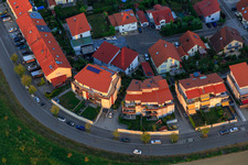 Aerial view of Penthouses on the Höhenweg in Kandel in the state Rhineland-Palatinate, Germany