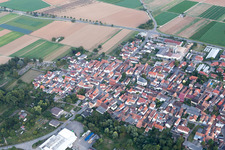 District Niederhochstadt in Hochstadt in the state Rhineland-Palatinate, Germany out of the air