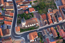 Church on Lange Straße in Ottersheim bei Landau in the state Rhineland-Palatinate, Germany