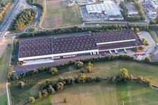 Building complex and distribution center on the site Tengelmann Warenhandelsgesellschaft LD- lager in Nieder-Olm in the state Rhineland-Palatinate, Germany