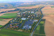 Rhein-Selz-Park Nierstein commercial area in former US barracks with Rhine Main Resort in the district Schwabsburg in Nierstein in the state Rhineland-Palatinate, Germany