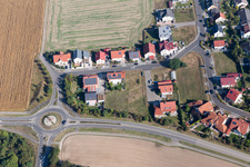 District Hardtwald in Neupotz in the state Rhineland-Palatinate, Germany seen from a drone