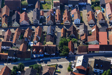 Juststraße and Rheinstr in Kandel in the state Rhineland-Palatinate, Germany