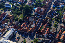 Aerial photograpy of Frankenhof Passage in Kandel in the state Rhineland-Palatinate, Germany