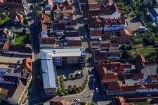 Juststraße with former Just building in Kandel in the state Rhineland-Palatinate, Germany