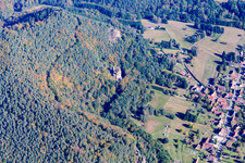 Obersteinbach in the state Bas-Rhin, France seen from above