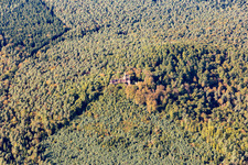 Bird's eye view of Obersteinbach in the state Bas-Rhin, France