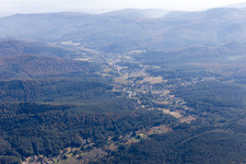 Drone image of Dambach in the state Bas-Rhin, France