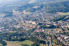 Aerial view of Bitche in the state Moselle, France