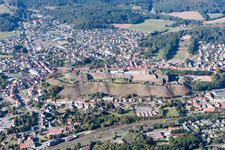 Bitche in the state Moselle, France viewn from the air