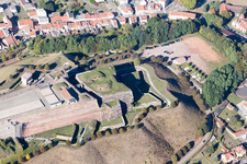 Bitche in the state Moselle, France from the plane