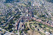Drone recording of Bitche in the state Moselle, France