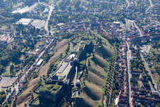 Bitche in the state Moselle, France from a drone