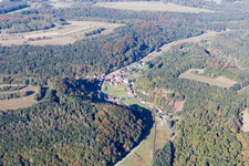 Aerial photograpy of Bousseviller in the state Moselle, France