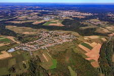 View of the town from the southwest in Vinningen in the state Rhineland-Palatinate, Germany