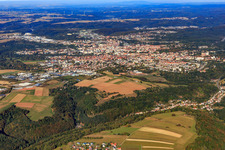 City overview from the south in Pirmasens in the state Rhineland-Palatinate, Germany