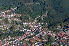 Aerial view of Lemberg in the state Rhineland-Palatinate, Germany