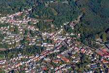 Aerial photograpy of Lemberg in the state Rhineland-Palatinate, Germany