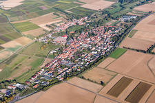 Oblique view of District Kapellen in Kapellen-Drusweiler in the state Rhineland-Palatinate, Germany