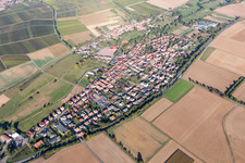 District Kapellen in Kapellen-Drusweiler in the state Rhineland-Palatinate, Germany from above