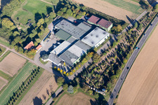 District Kapellen in Kapellen-Drusweiler in the state Rhineland-Palatinate, Germany seen from above