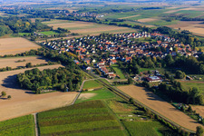 Village view from the northwest in Barbelroth in the state Rhineland-Palatinate, Germany