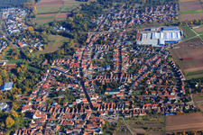 Wünschelstraße x Gustav-Ullrich-Straße in the background Kardex Remstar in Bellheim in the state Rhineland-Palatinate, Germany