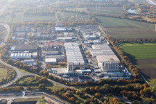 Aerial view of BASF in the district Pfingstweide in Ludwigshafen am Rhein in the state Rhineland-Palatinate, Germany