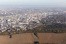 Drone image of District BASF in Ludwigshafen am Rhein in the state Rhineland-Palatinate, Germany