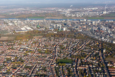 Building and production halls on the premises of the chemical manufacturers BASF in the district Oppau in Ludwigshafen am Rhein in the state Rhineland-Palatinate, Germany