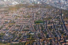 Building and production halls on the premises of the chemical manufacturers BASF in the district Oppau in Ludwigshafen am Rhein in the state Rhineland-Palatinate, Germany