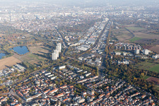 Mannheimer Street in the district Oggersheim in Ludwigshafen am Rhein in the state Rhineland-Palatinate, Germany