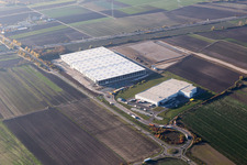 Construction site to build a new building complex on the site of the logistics center of  Inc. in Frankenthal in the state Rhineland-Palatinate