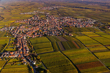 Oblique view of Maikammer in the state Rhineland-Palatinate, Germany